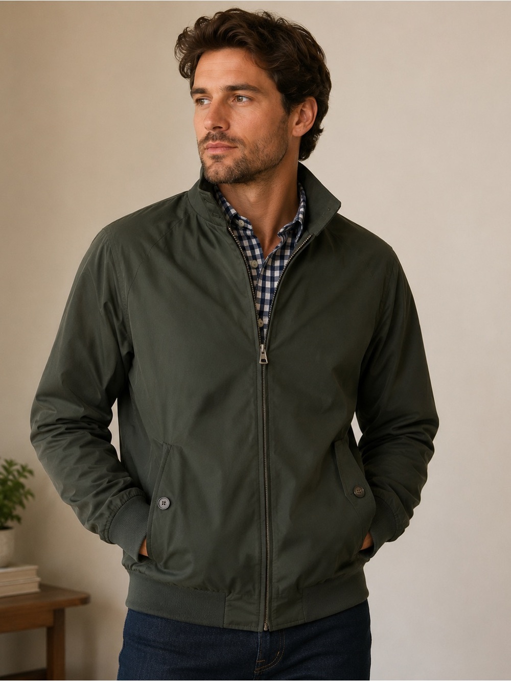 Weatherproof Men's Bomber Jacket in Olive